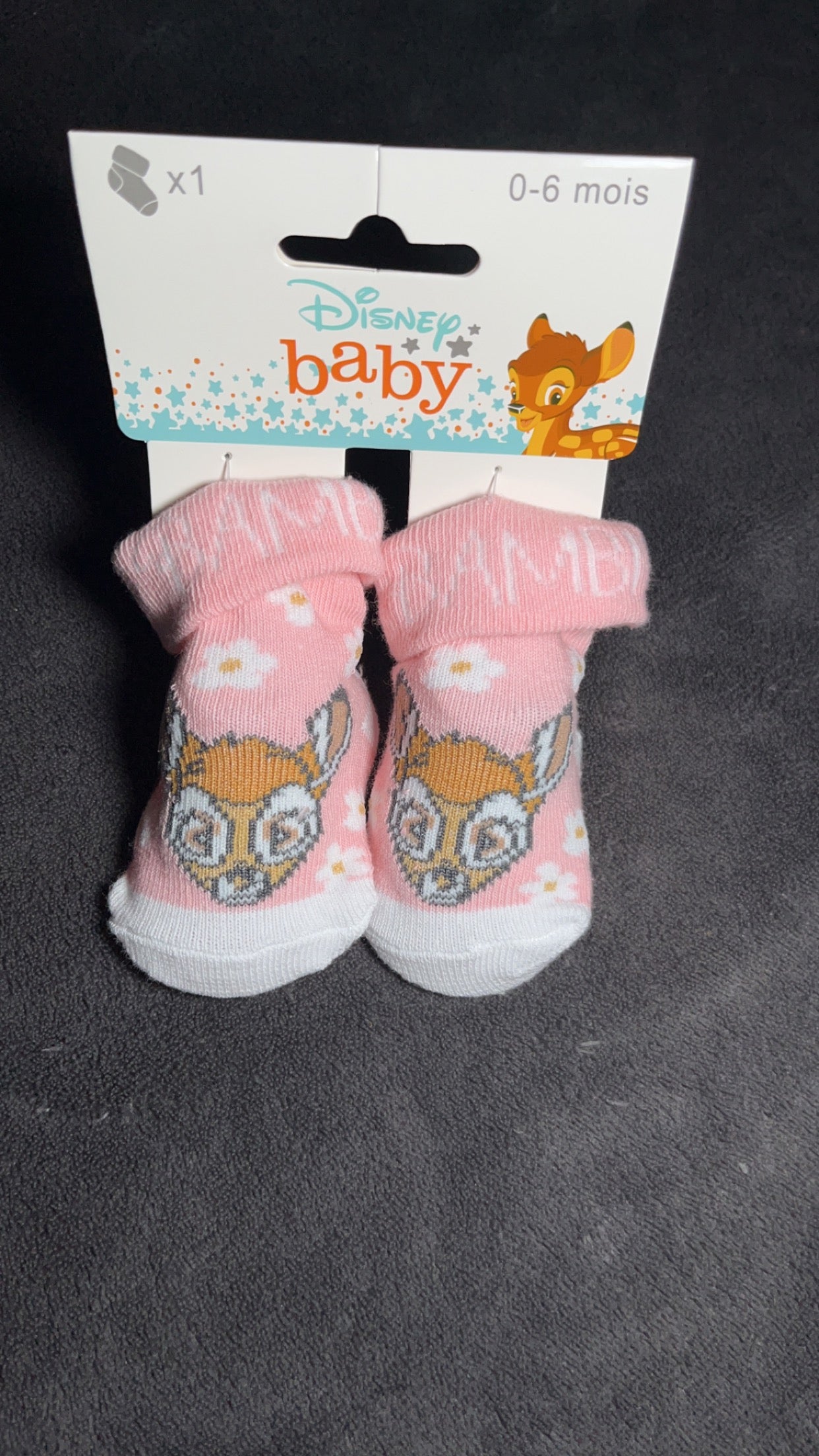 Chaussette Bambi - Rose