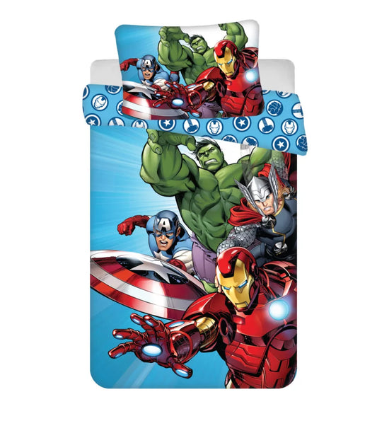 Parure de lit Avengers 100% Coton 100x135 (Précommande)