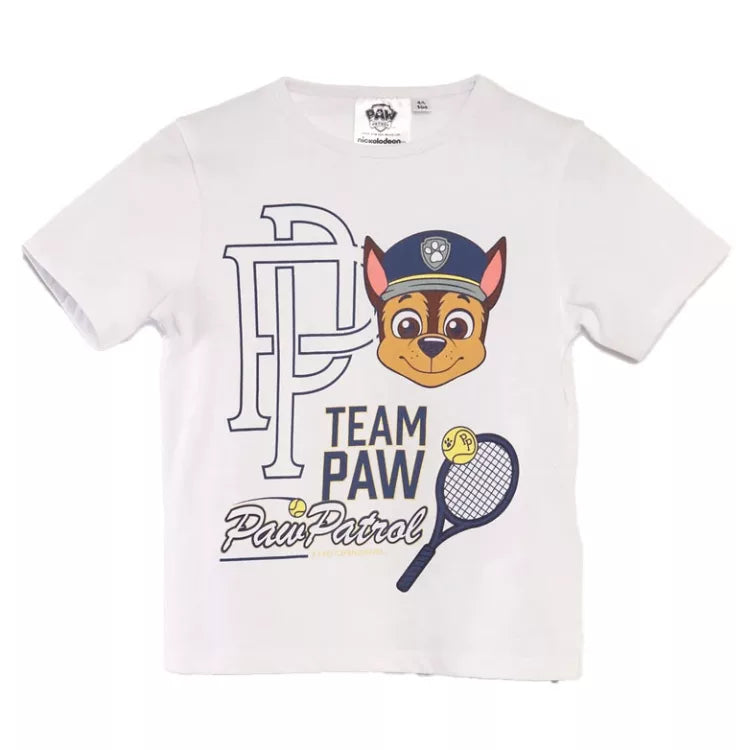 T-shirt Pat patrouille  - Chase blanc