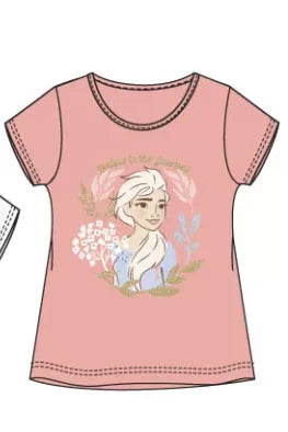 T-shirt reine des neige Rose