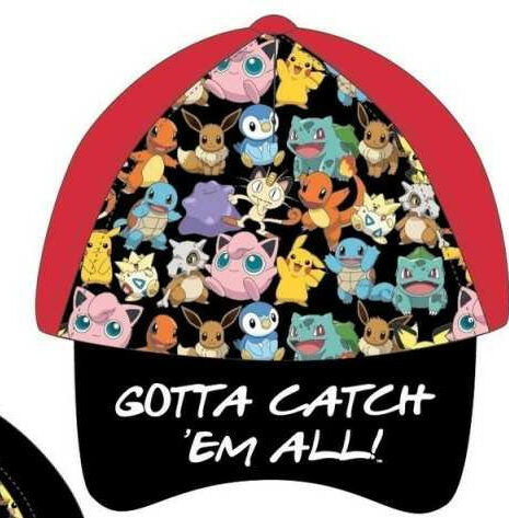 Casquette Pokemon - Rouge