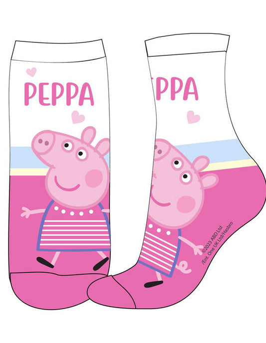 Chaussette Peppa pig - Rose