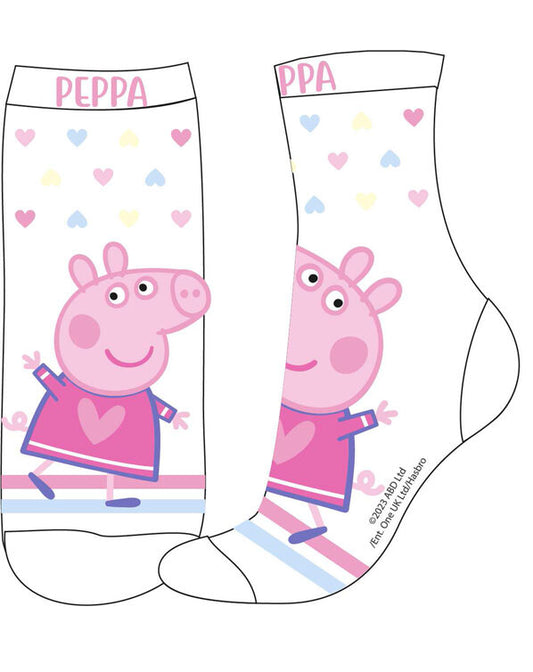 Chaussette Peppa pig - Blanche